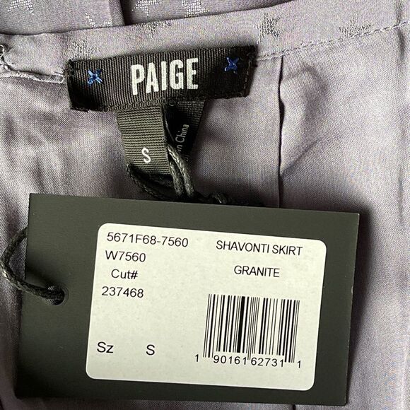 PAIGE SHAVONTI STAR MIDI SKIRT IN GRANITE - Picture 8 of 14